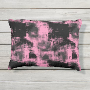 Cojín De Exterior Negro rosa y gris