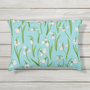 Cojín De Exterior Nieve en azul piscina