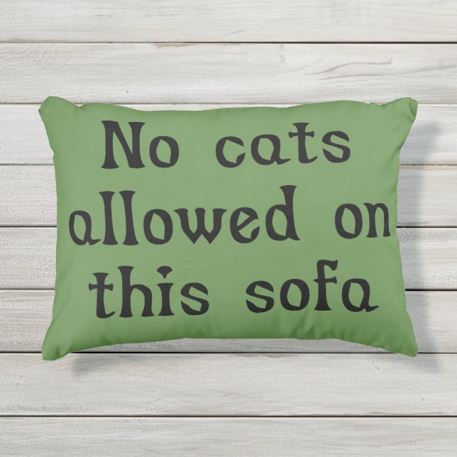 Cojín De Exterior Ningunos gatos permitidos en este sofá (Anverso)