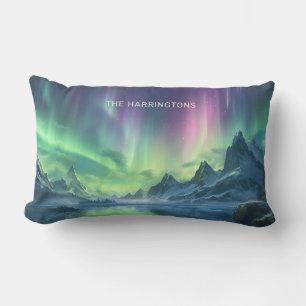 Cojín De Exterior Nombre personalizado Aurora Borealis
