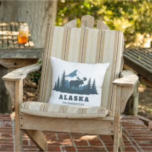 Cojín De Exterior Nombre personalizado & Texto ALASKA