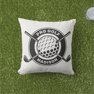 Cojín De Exterior Nombre personalizado y golf de texto