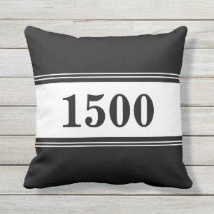 Cojín De Exterior Número de la casa para la dirección en blanco y ne