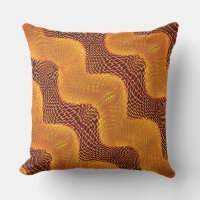 Orange curve and golden dots on brown background