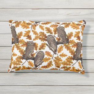 Cojín De Exterior Ovejas otoñales sobre algodón blanco