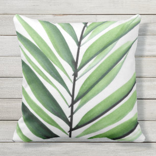 Cojín De Exterior Palma de la acuarela