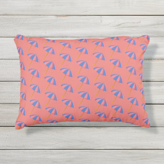 Cojín De Exterior Paraguas de la playa de Coral Ligero Acento Pillow