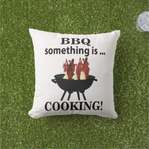 Cojín De Exterior Parrillada Cocinero Divertido BBQ