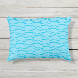 Cojín De Exterior Pastel Blue Sea Water Waves Pacific Ocean