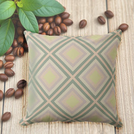 Cojín De Exterior Pastel de limón geométrico de Moda retro