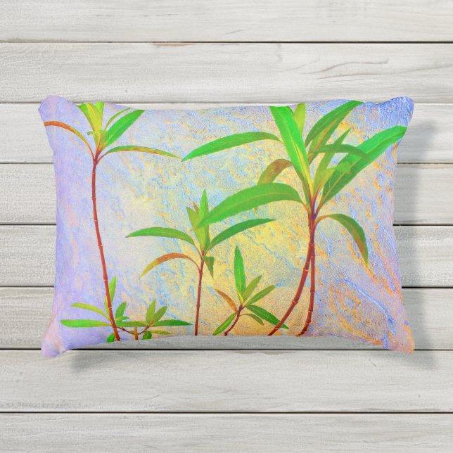 Cojín De Exterior Pastel tropical (Anverso)