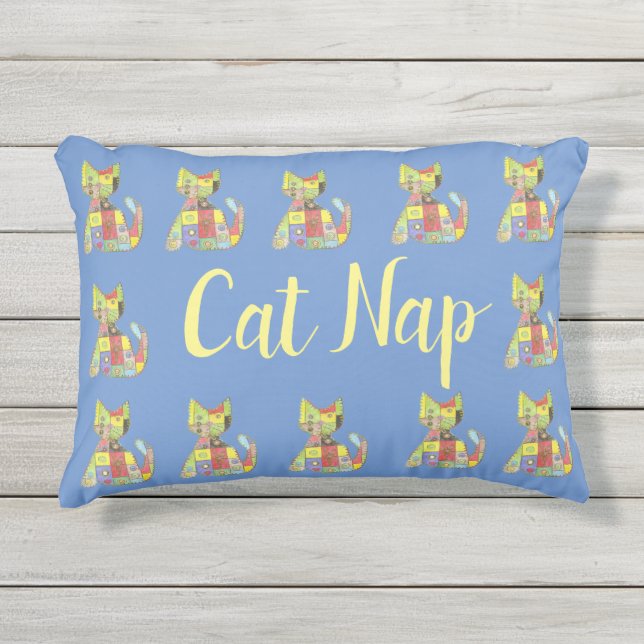 Cojín De Exterior Patio Cat Nap (Anverso)
