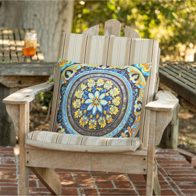 Cojín De Exterior Patio de mallica castellana romana medieval (Silla)