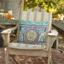 Patio floral de mallica española romana