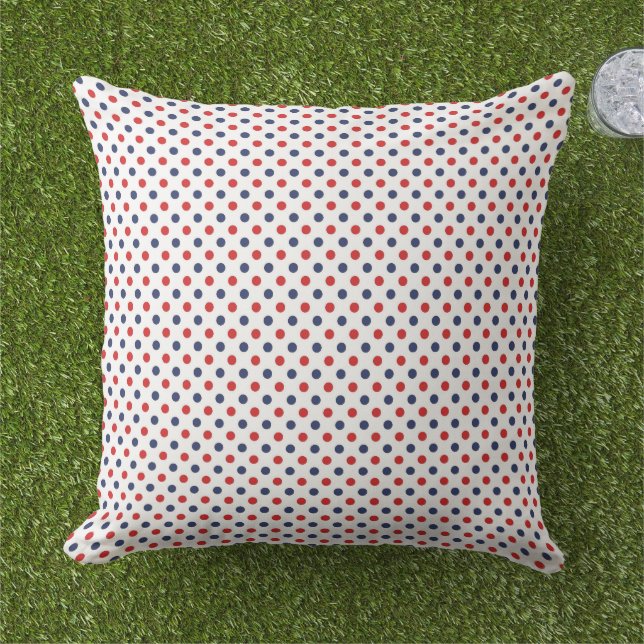 Cojín De Exterior Patriotic Dots Outdoor Pillow (Césped)