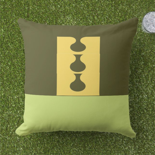 Cojín De Exterior Patrón (Césped)