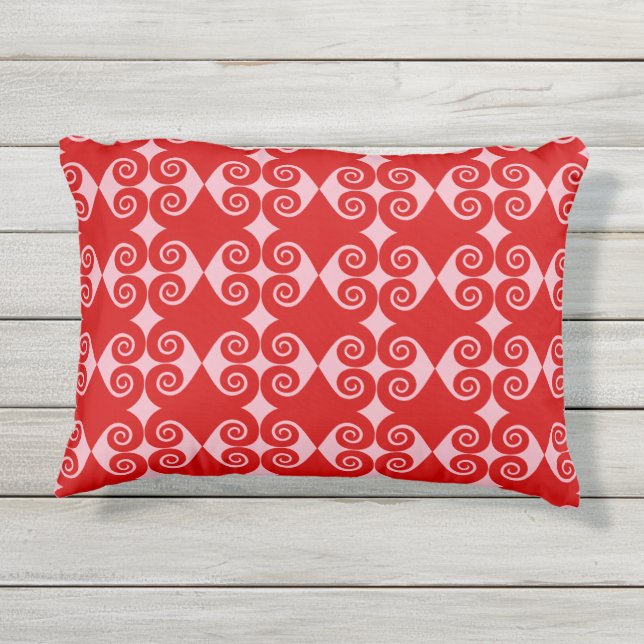 Cojín De Exterior Patrón de diamante curo (Reverso)