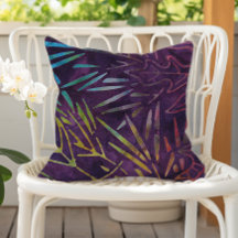Patrón de follaje boho batik púrpura