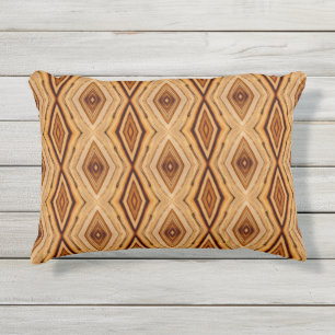 Cojín De Exterior Patrón de grano de madera