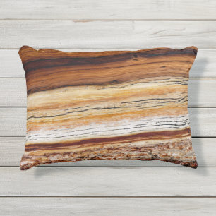 Cojín De Exterior Patrón de grano de madera