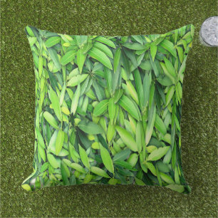 Cojín De Exterior Patrón de hojas verdes frondosas - Naturaleza Botá