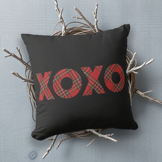 Cojín De Exterior Patrón de Navidades tartán rojo (Subido por el creador)