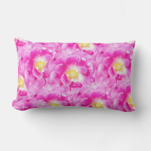 Cojín De Exterior Patrón floral de rosas rosadas