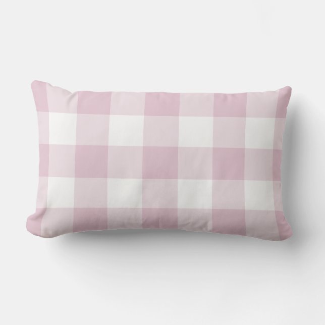 Cojín De Exterior Patrón Lilac Purple Gingham revisado (Anverso)