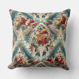 Cojín De Exterior Patrón sinusal floral italiano