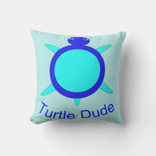 Cojín De Exterior Perro al aire libre de la brillante tortuga azul