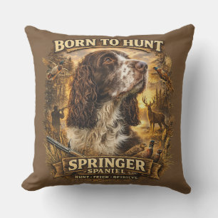 Cojín De Exterior Perro de caza Springer Spaniel inglés