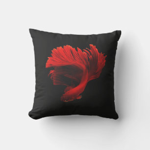 Cojín De Exterior Pescado rojo ruby de combate siamés