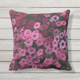 Cojín De Exterior Petunia Flores exteriores Pink Purple Garden