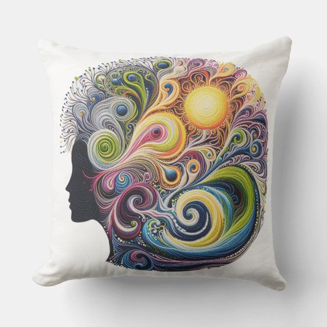 Cojín De Exterior pieza de bordado (Anverso)