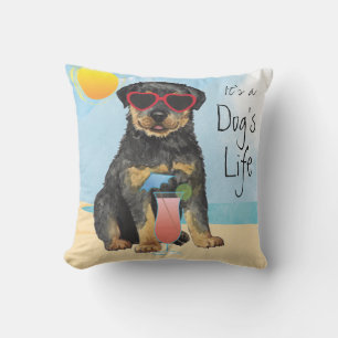 Cojín De Exterior Pilar al aire libre Rottweiler de verano