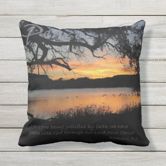 Cojín De Exterior Pilar Sunset de la Paz Lago Pillow Romanos 5