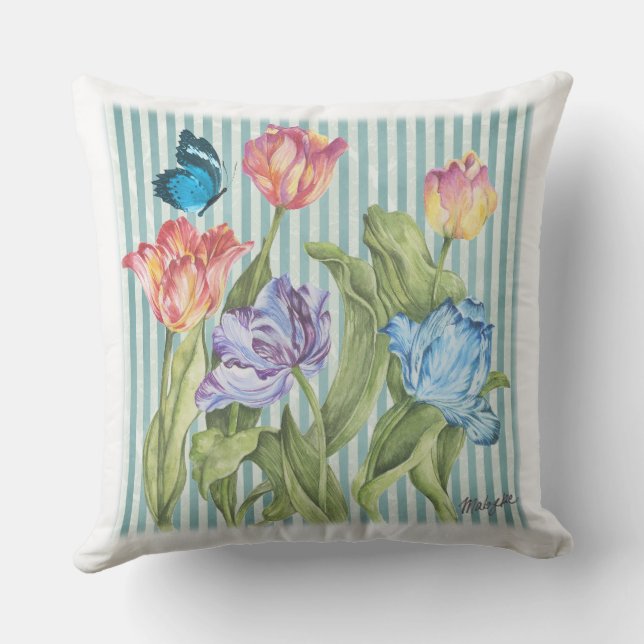 Cojín De Exterior Pilares de verano al aire libre (Reverso )