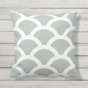 Cojín De Exterior Pilares exteriores de color gris plateado - Patró