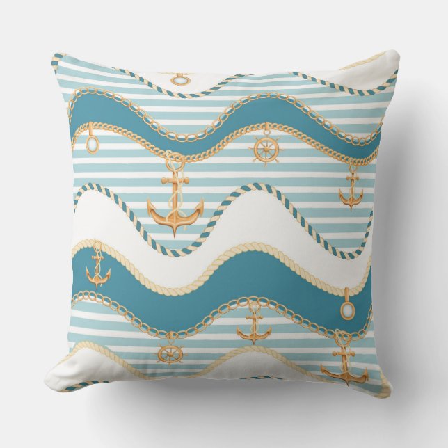 Cojín De Exterior Pillow al aire libre de Nautica (Anverso)