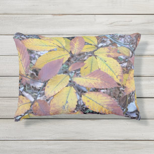 Cojín De Exterior Pillow de hojas de otoño