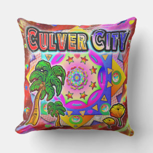 Cojín De Exterior Pillow de los amigos tropicales de Culver City