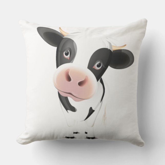 Cojín De Exterior Pillow de vaca vista (Anverso)