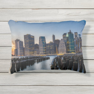 Cojín De Exterior Pillow del Skyline de Nueva York