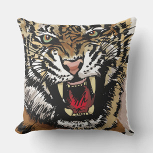 Cojín De Exterior Pillow del tigre salvaje