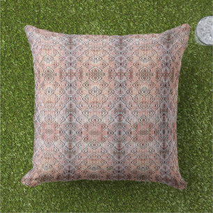Cojín De Exterior Pillow - Ladrillos rojos Kaleidoscópicos