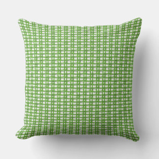 Cojín De Exterior Pillow - Patrón de tejido suelto verde