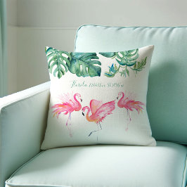 Cojín De Exterior Pink Flamingo Florida Living Room Decour