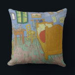 Cojín De Exterior Pintura de dormitorio Vincent Van Gogh<br><div class="desc">Pintura de obra maestra Van Gogh - Esta pintura de Vincent van Gogh llamada The Bedroom es una pintura de su habitación de 1889,  en el Instituto de Arte de Chicago. Era su dormitorio en Arles,  Francia,  que decoró y creó este cuadro de su dormitorio.</div>