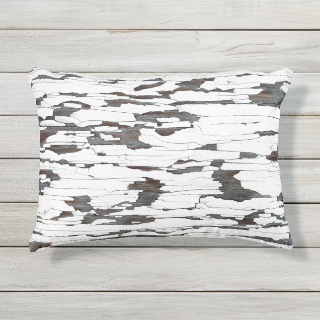 Cojín De Exterior Pintura de pintura blanca (Anverso)