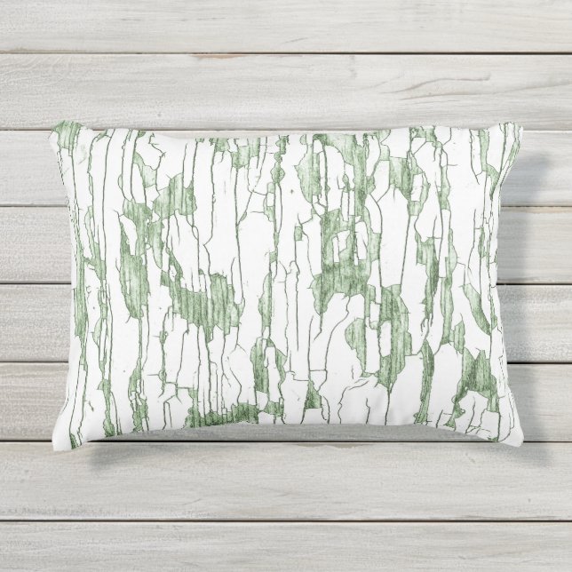 Cojín De Exterior Pintura de pintura blanca (Anverso)